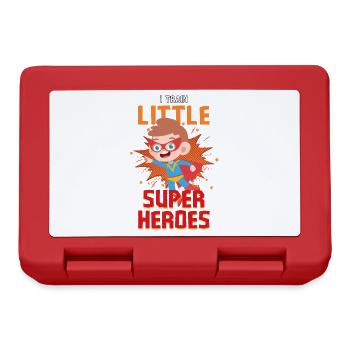 Kindergarten teacher raises little superheroes - Lunchbox - red - Front