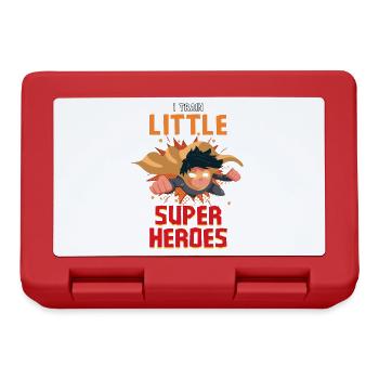 Kindergarten teacher raises little superheroes - Lunchbox - red - Front