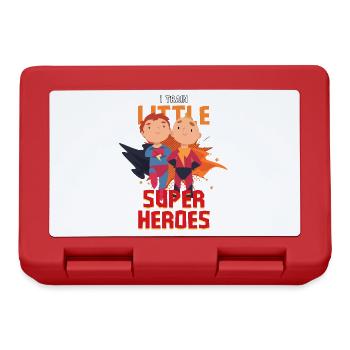 Kindergarten teacher raises little superheroes - Lunchbox - red - Front