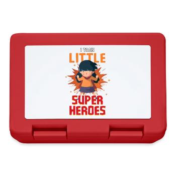 Kindergarten teacher raises little superheroes - Lunchbox - red - Front