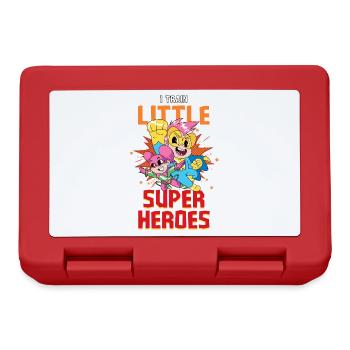 Kindergarten teacher raises little superheroes - Lunchbox - red - Front