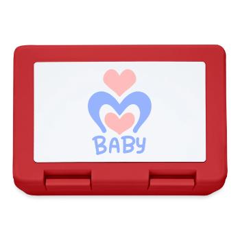 Baby Heart - Corps de bébé - Boîte à goûter - rouge - Devant