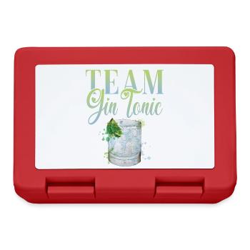Team Gin Cocktail für Barkeeper - Brotdose - Rot - Vorne