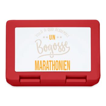 running bogosse marathonien cadeau marathon - Boîte à goûter - rouge - Devant