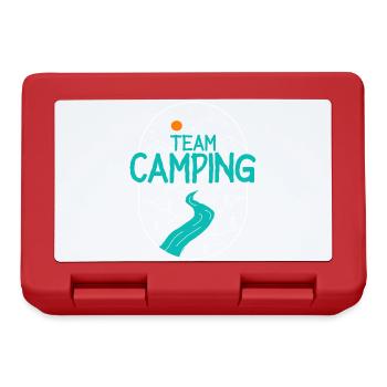 Camping Camper Campen Team - Lunchbox - red - Front
