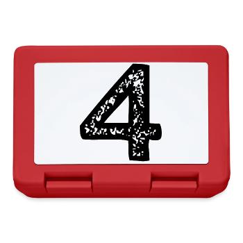 Maillot numéro 4 - Boîte à goûter - rouge - Devant