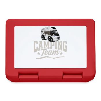 Camping Team Camper Campen - Lunchbox - red - Front