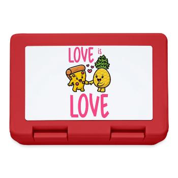 Pineapple Belongs On Pizza Funny Food - Lunchbox - red - Front