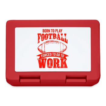 né au football - Boîte à goûter - rouge - Devant