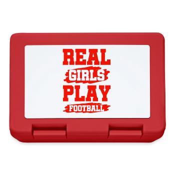 real girls football - Lunchbox - red - Front