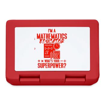 mathematics superpower - Lunchbox - red - Front