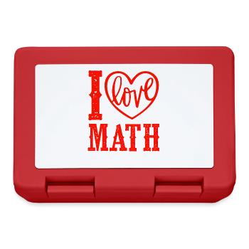I love mathematics - Lunchbox - red - Front