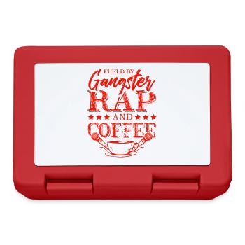 Gangster rap et café - Boîte à goûter - rouge - Devant