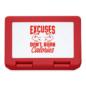 burn calories fitness - Lunchbox - red - Front
