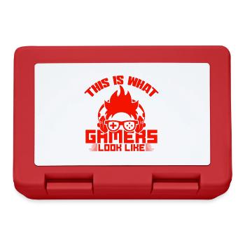 gamer ressemble à - Boîte à goûter - rouge - Devant