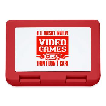 gamer video games - Brotdose - Rot - Vorne