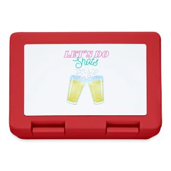 Let's do shots - Funny Drinking Shirt - Brotdose - Rot - Vorne