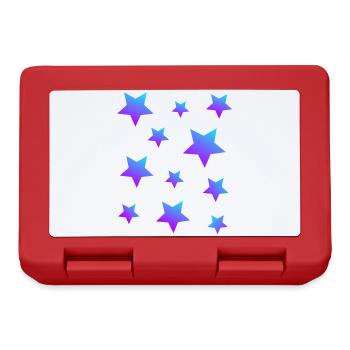 Sterne Sternenpaket Blau-lila - Brotdose - Rot - Vorne