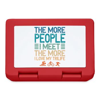 The More People I Meet Trilife - Lunchbox - red - Front