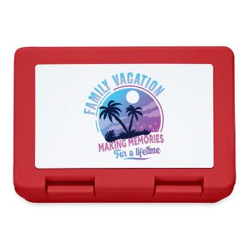 Vacances en famille Faire des souvenirs à vie - Boîte à goûter - rouge - Devant