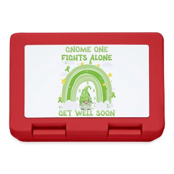 Gnome One Fights Alone Non Hodgkin - Lunchbox - red - Front