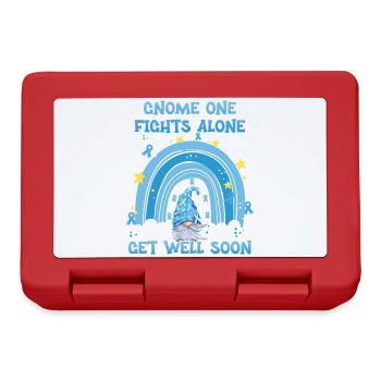 Gnome One Fights Alone Prostate Cancer - Lunchbox - red - Front