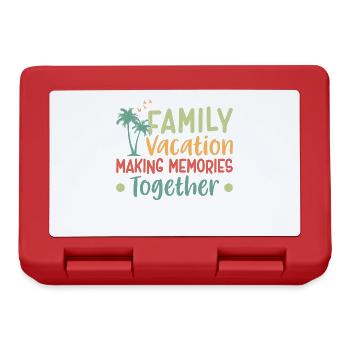Family Vacation Making Memories Together - Lunchbox - red - Front