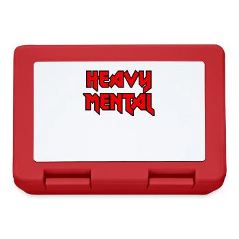 Heavy Metal - médium lourd - Boîte à goûter - rouge - Devant
