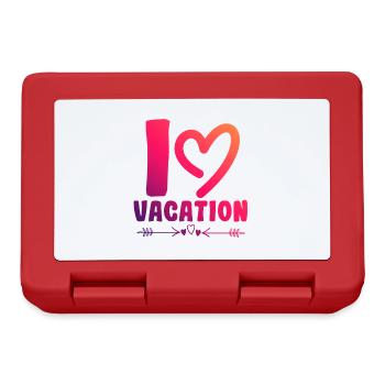 I love holidays - Lunchbox - red - Front