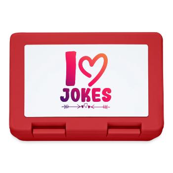 I love jokes - Lunchbox - red - Front