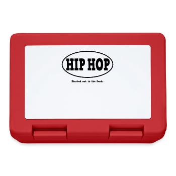 Begonnen im Park. Hip Hop - Brotdose - Rot - Vorne
