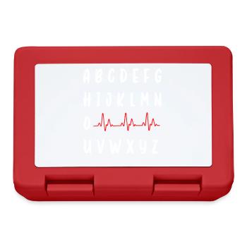PQRST Infirmière ECG infirmière autorisée infirmière étudiante - Boîte à goûter - rouge - Devant
