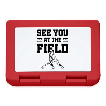Field hockey sports - Lunchbox - red - Front
