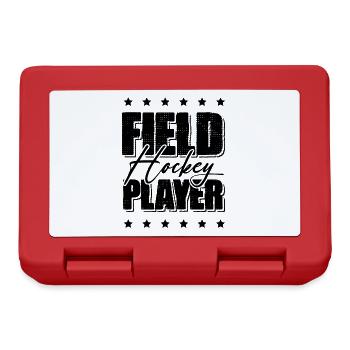 Field hockey players - Lunchbox - red - Front