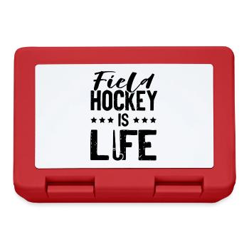 feldhockey leben - Brotdose - Rot - Vorne