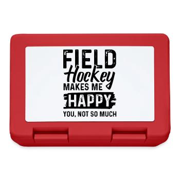 Field Hockey Sports - Lunchbox - red - Front