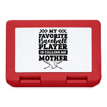 Baseball Mother - Lunchbox - red - Front