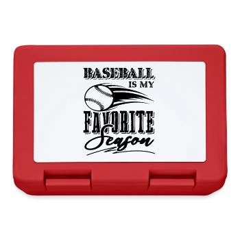 Baseball Season - Lunchbox - red - Front