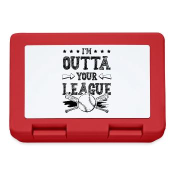 Baseball Outta League - Lunchbox - red - Front