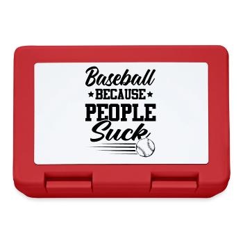 baseball spruch - Brotdose - Rot - Vorne