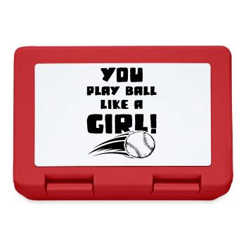 Baseball Girl - Lunchbox - red - Front