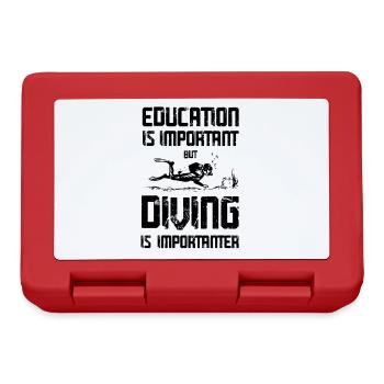 ausbildung tauchen - Brotdose - Rot - Vorne