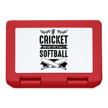 cricket softball - Brotdose - Rot - Vorne