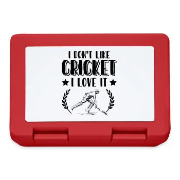 J’adore le cricket - Boîte à goûter - rouge - Devant