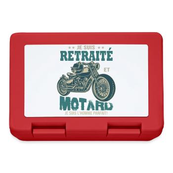 motard parfait retraité parfait retraite - Boîte à goûter - rouge - Devant