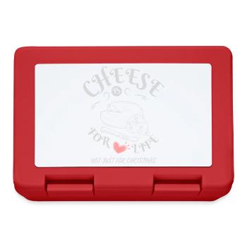 Cheese is for Life - Cheese Lovers Apparel - Lunchbox - red - Front