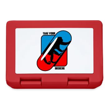 Take Your Medicine - Monkeys - Lunchbox - red - Front