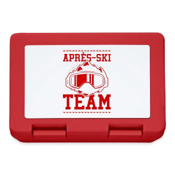 Après Ski Team - Brotdose - Rot - Vorne
