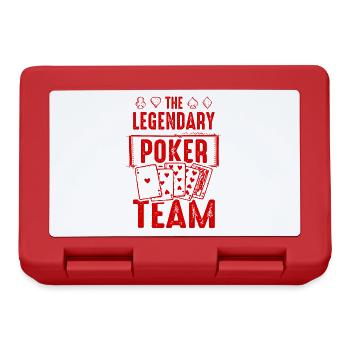 Poker Team - Brotdose - Rot - Vorne