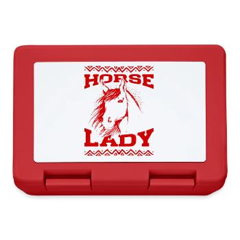 Horse Lady - Brotdose - Rot - Vorne